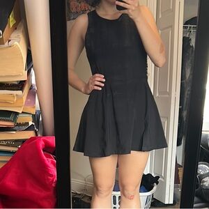 Mini athletic sports dress with built in shorts and phone pocket